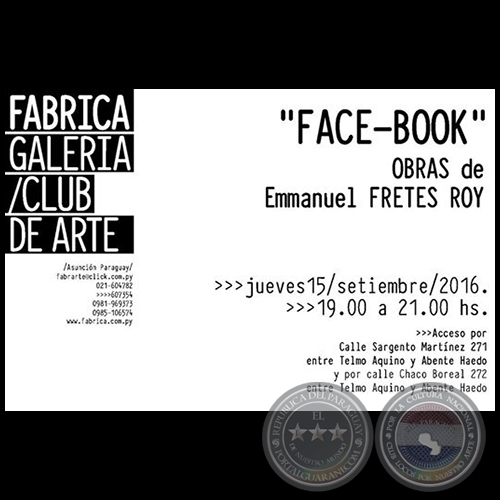 Face Book - Exposición de Emmanuel Fretes Roy - Jueves 15 de setiembre de 2016